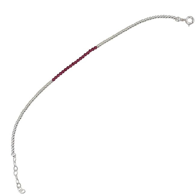 Bratara argint rubine Thia