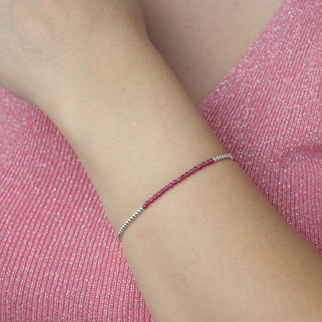 Bratara argint rubine Thia