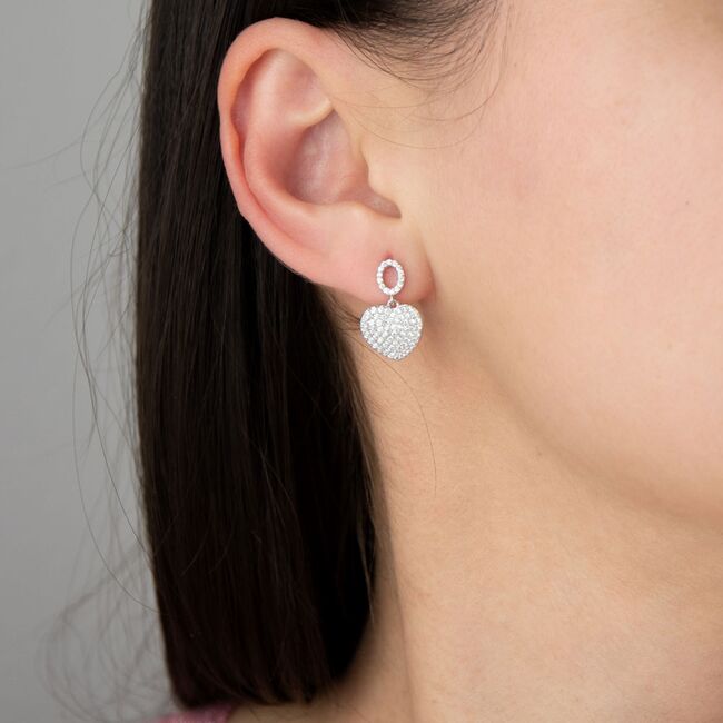 Cercei argint inimioara Dara cu surub