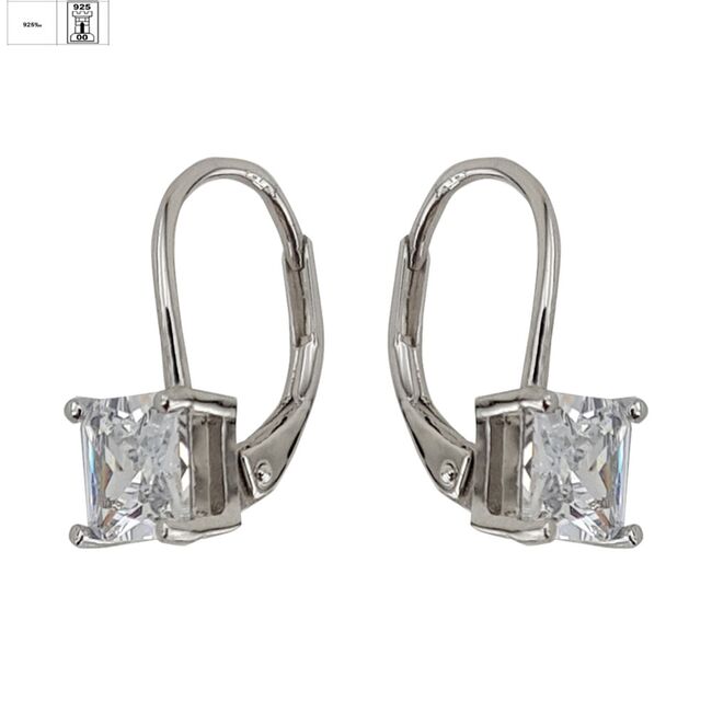 Cercei argint zirconiu Thia