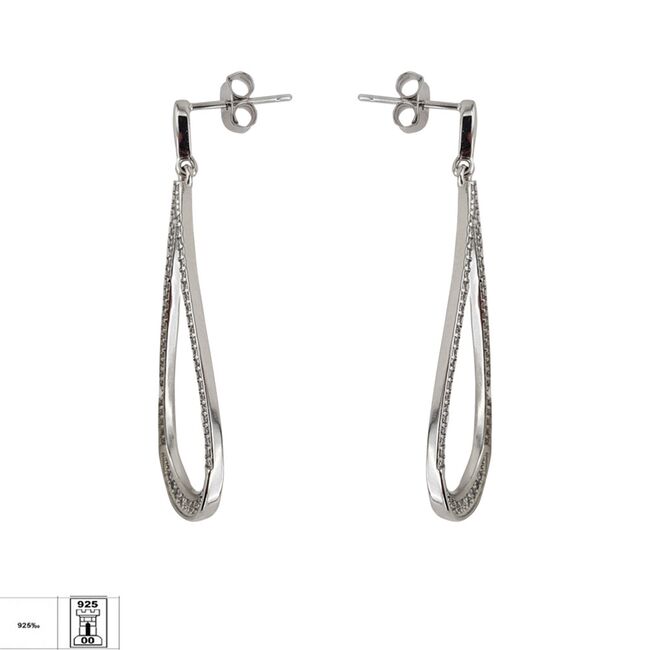 Cercei lungi argint lacrima Thia