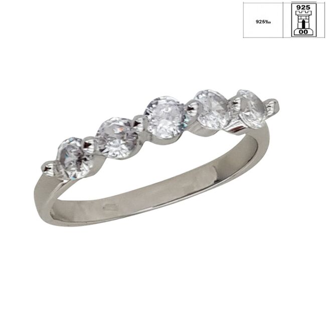 Inel argint elegant zirconii Callia marimea 56