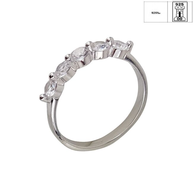 Inel argint elegant zirconii Callia marimea 58