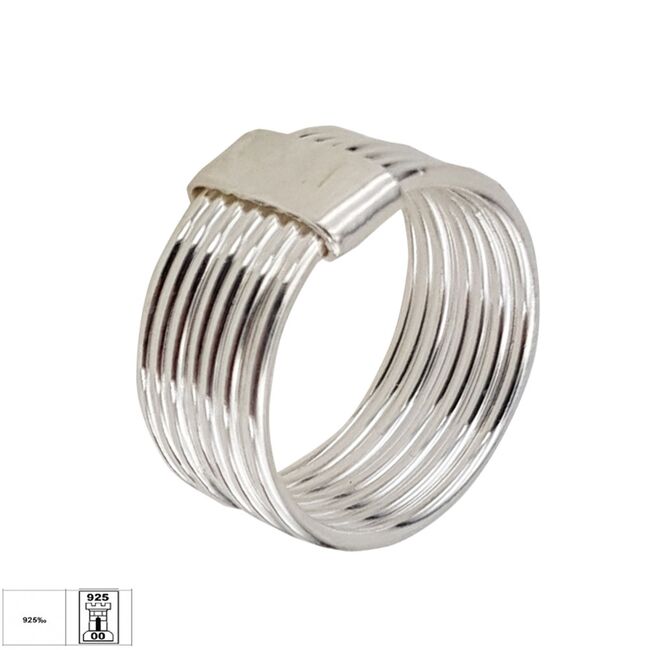 Inel argint minimalist Oran marimea 53