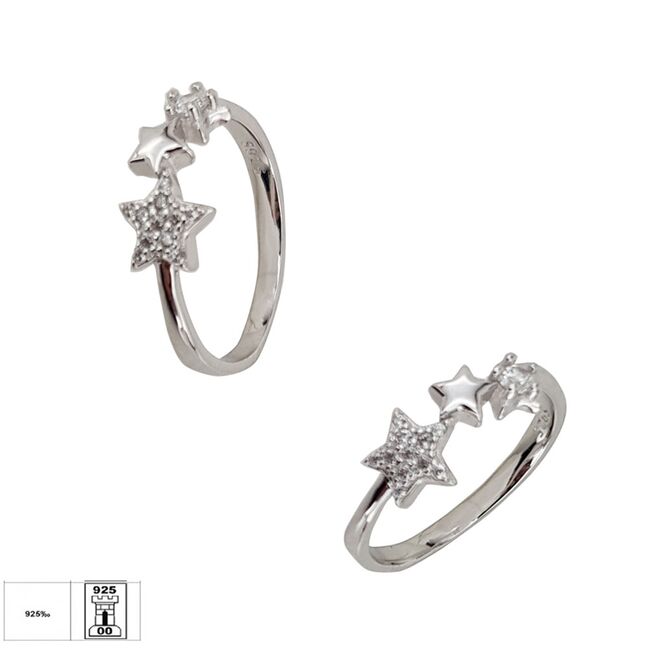 Inel argint stelute zirconii Stella marimea 52