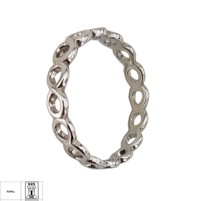 Inel argint tip verigheta infinit Tessa marimea 56