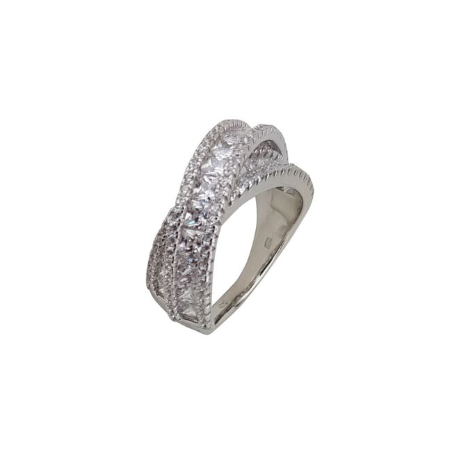 Inel argint elegant zirconii Thia marimea 52