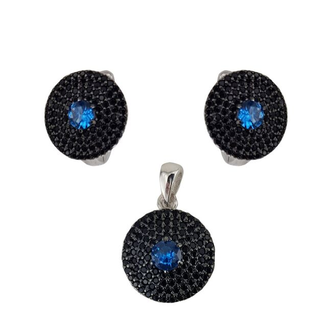 Set argint elegant rotund Ronda