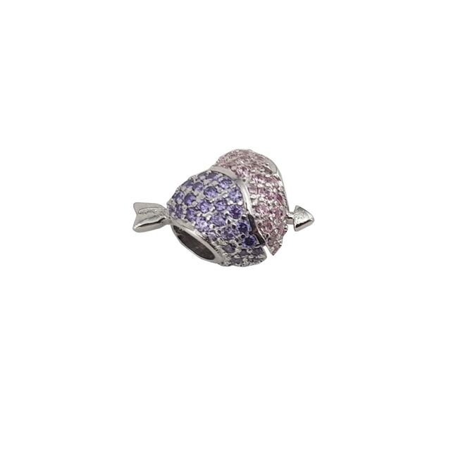 Talisman argint inima si sageata