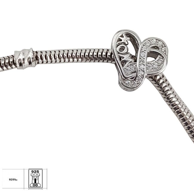 Talisman argint mama si infinit