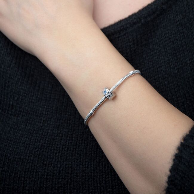 Talisman argint opritor zirconiu albastru