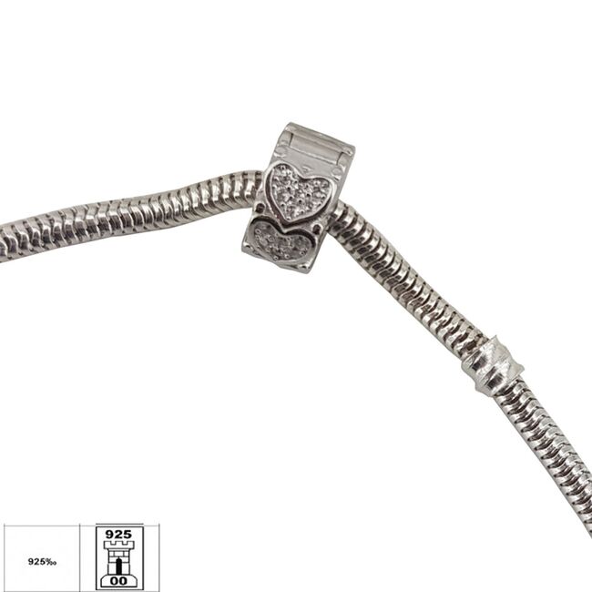 Talisman argint opritor inimioare