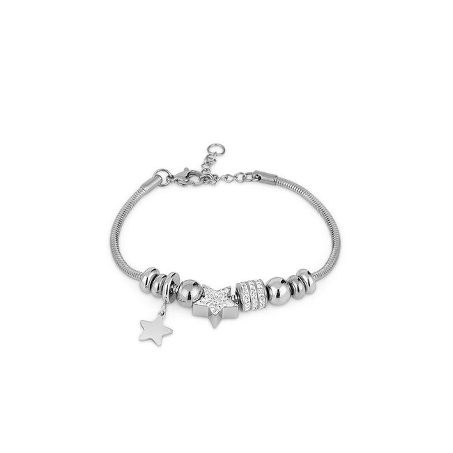 Bratara argintie, Daniel Klein, pentru dama, din otel inoxidabil, DKJ.3.10003-1