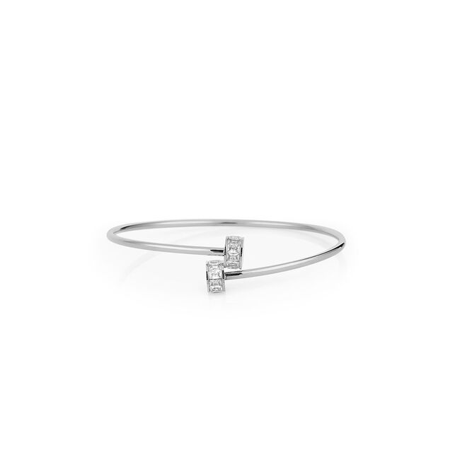 Bratara argintie, Daniel Klein, pentru dama, din otel inoxidabil, DKJ.3.10006-1