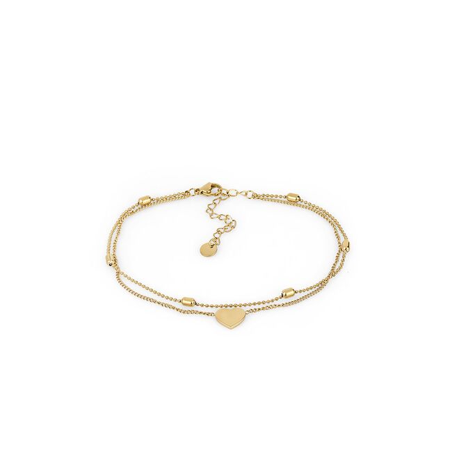 Bratara picior aurie, Daniel Klein, pentru dama, din otel inoxidabil, DKJ.5.50004-1