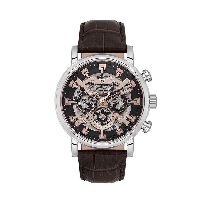 Ceas barbati automatic, Daniel Klein Skeleton, DK.1.13850.3