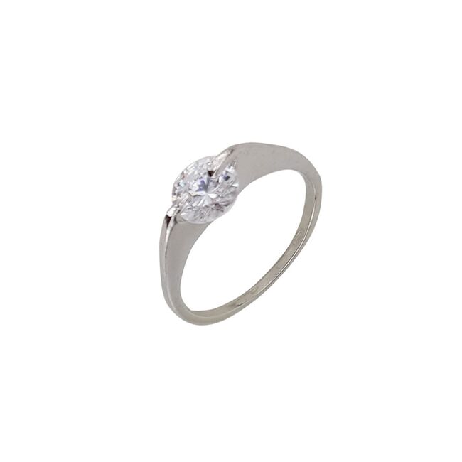 Inel argint elegant zirconiu Afra marimea 58