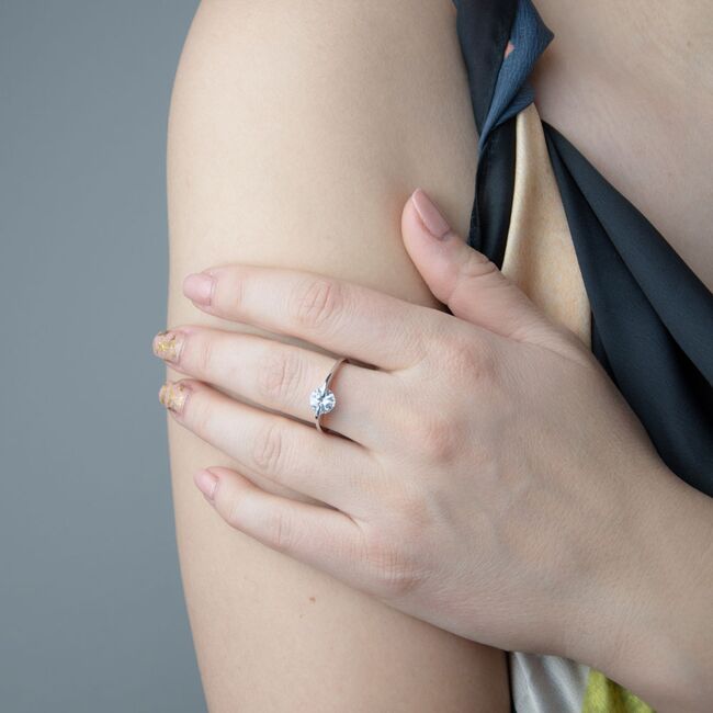 Inel argint elegant zirconiu Afra marimea 58