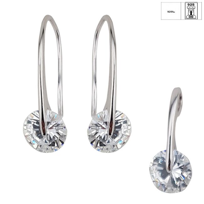 Set argint elegant zirconiu Afra