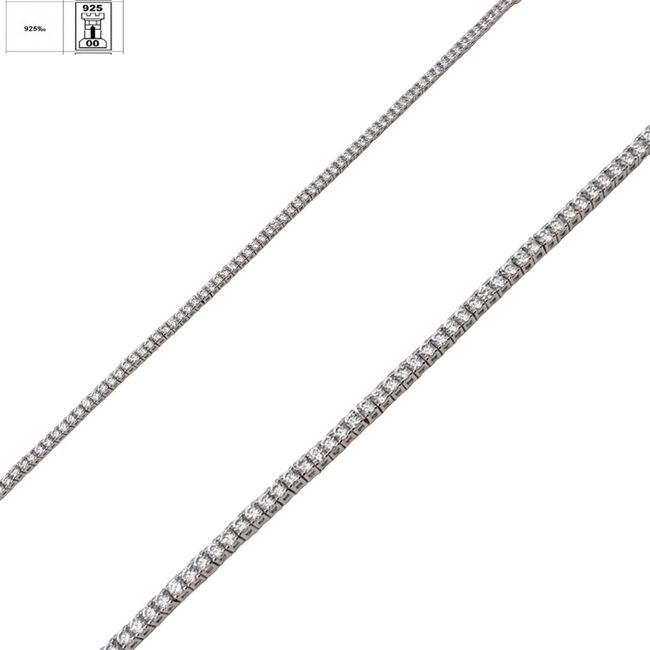 Bratara argint tennis ziconii Thia