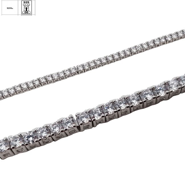 Bratara argint tennis ziconii Thia