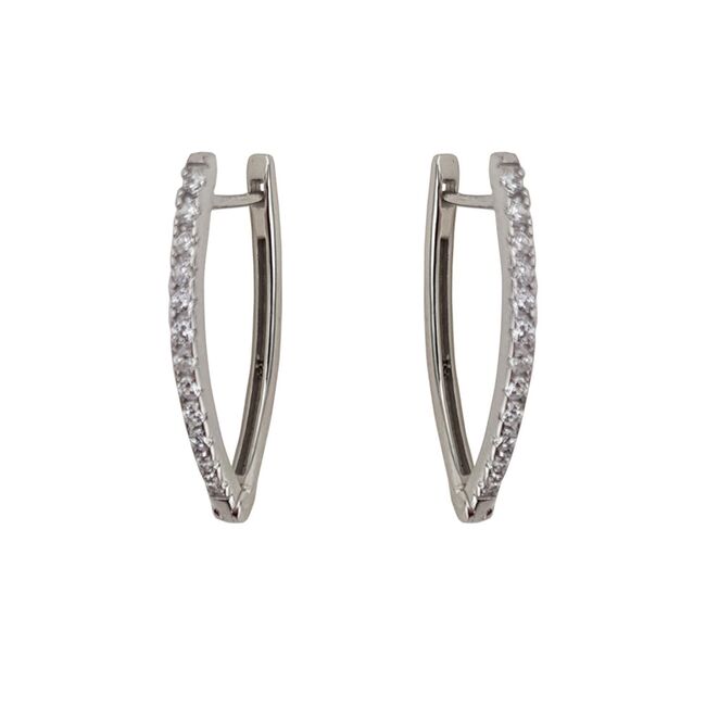 Cercei argint eleganti zirconii Thia