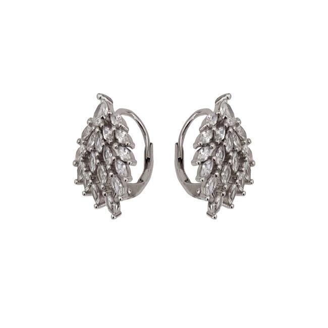 Cercei argint eleganti zirconii Thia