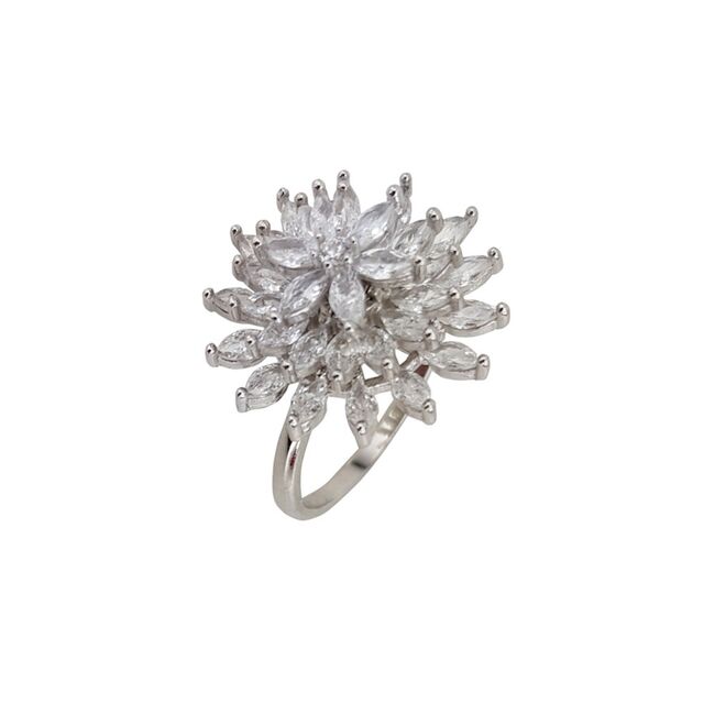 Inel argint elegant floare Thia marimea 59