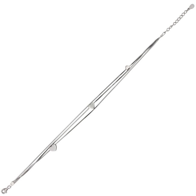 Bratara argint picior inima Trio