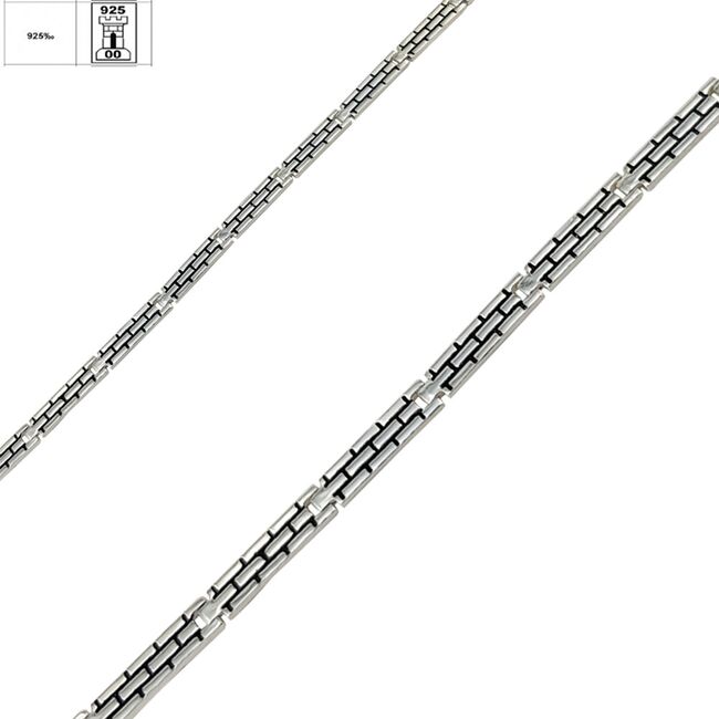 Bratara argint barbati email Gill