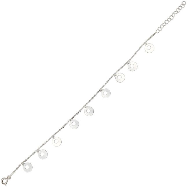Bratara argint cercuri Circles