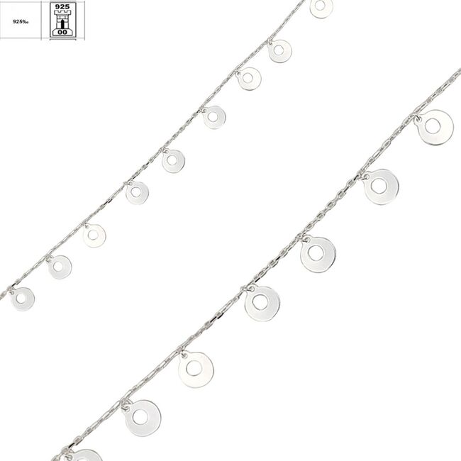 Bratara argint cercuri Circles