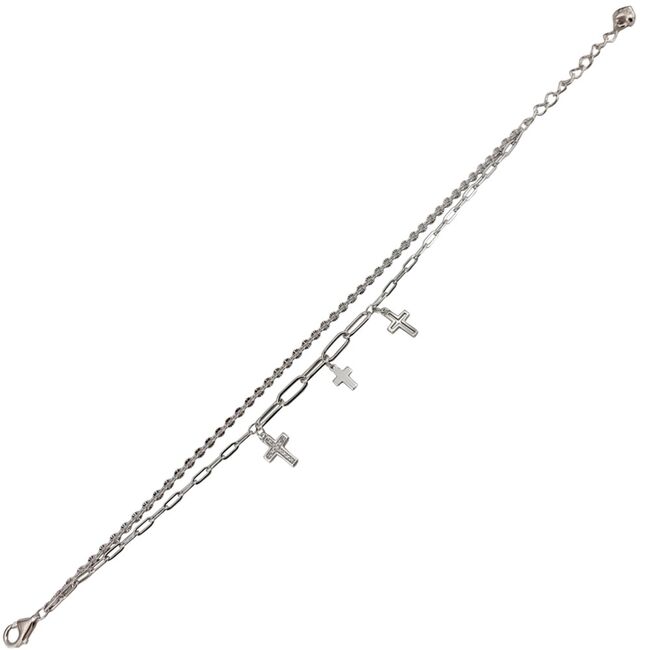 Bratara argint cruciulite zirconii