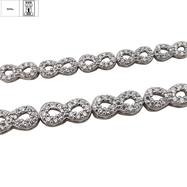 Bratara argint eleganta zirconii Infinit
