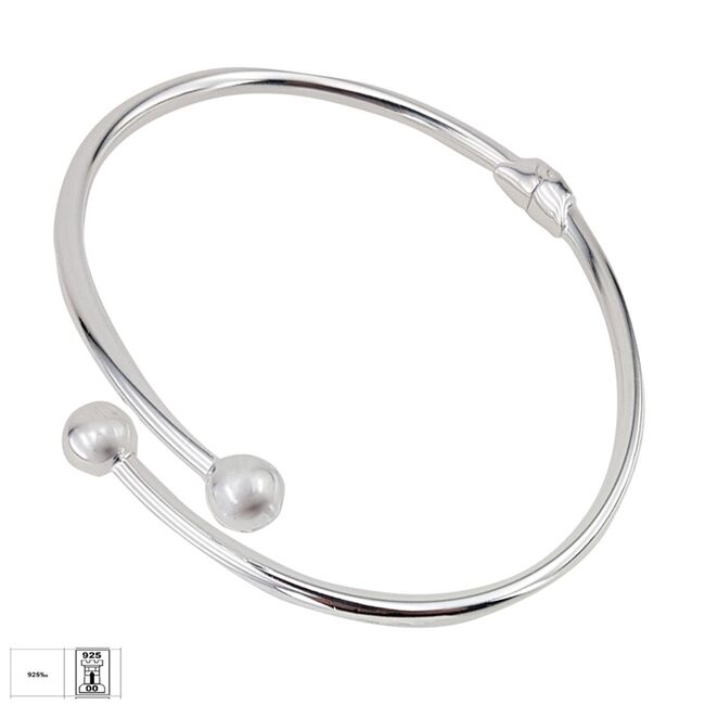 Bratara argint fixa inchidere arc