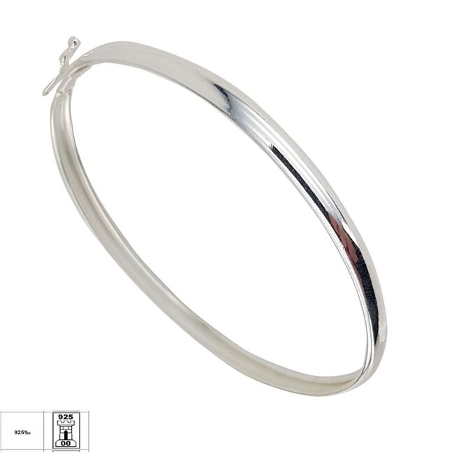 Bratara argint fixa lucioasa Lucy