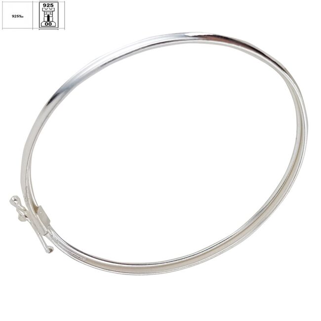 Bratara argint fixa lucioasa Lucy