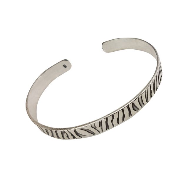 Bratara argint fixa reglabila model innegrit