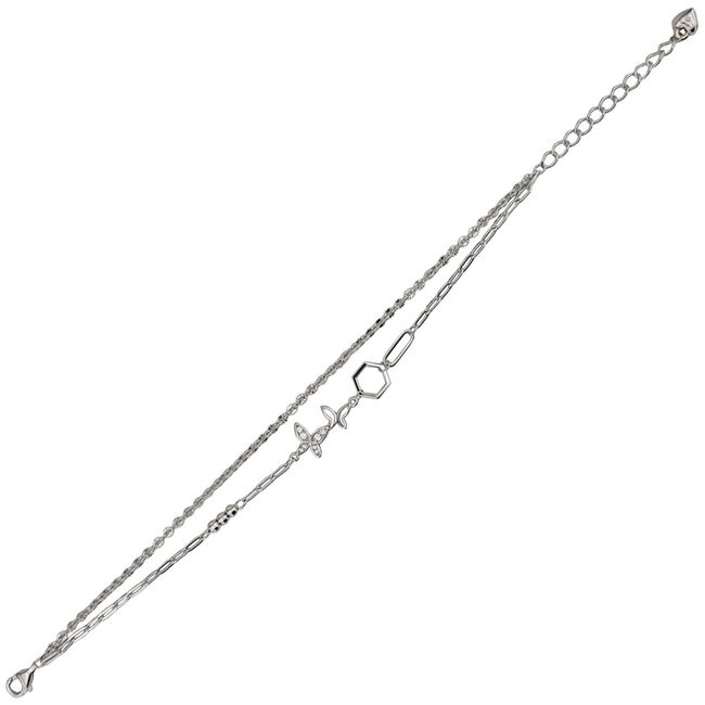 Bratara argint fluturi Butterfly