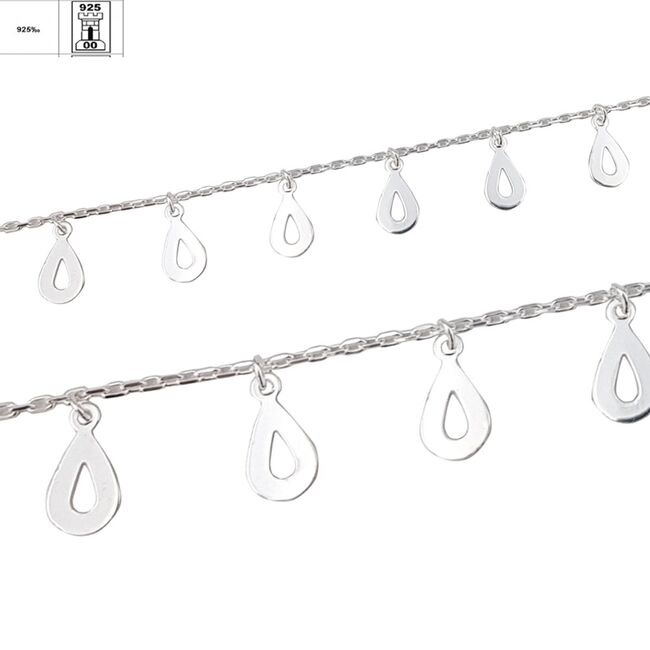 Bratara argint lacrimi Klara