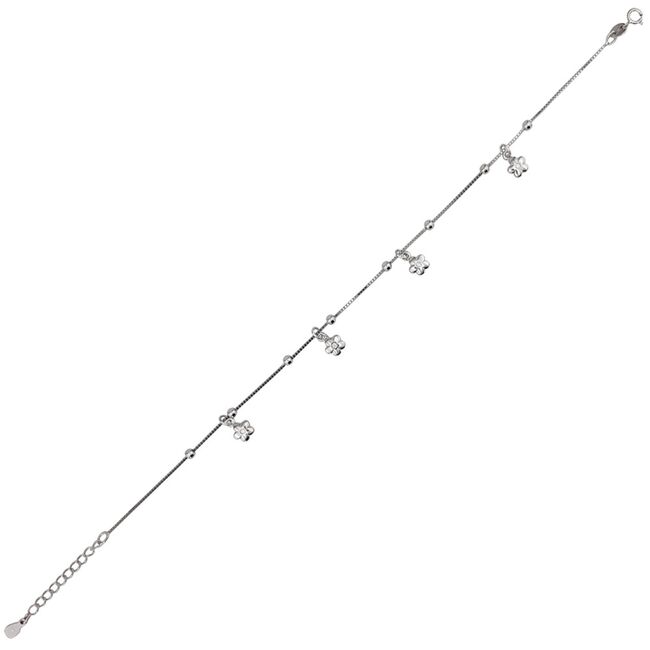 Bratara argint picior flori Flores