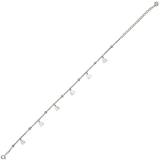 Bratara argint picior inimioare Hearts