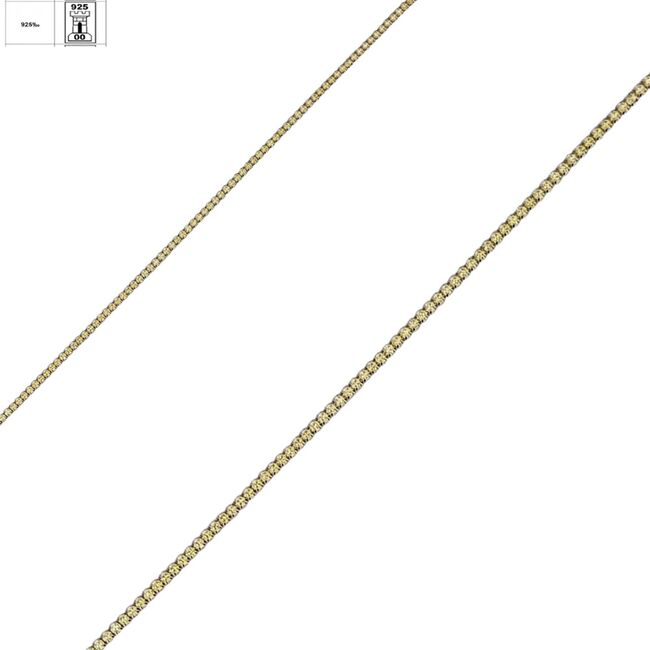 Bratara argint tennis zirconii Yelow