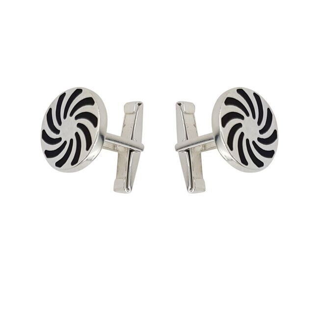 Butoni argint rotunzi Rolls