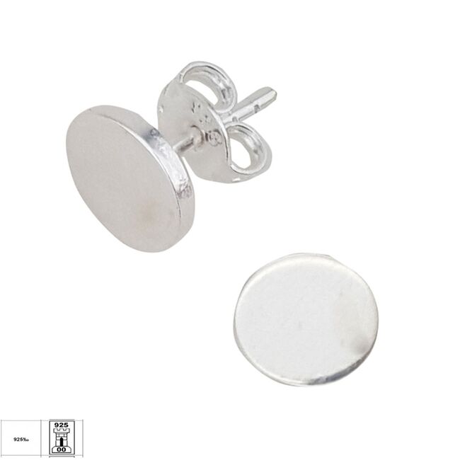 Cercei argint banut simplu Olyo