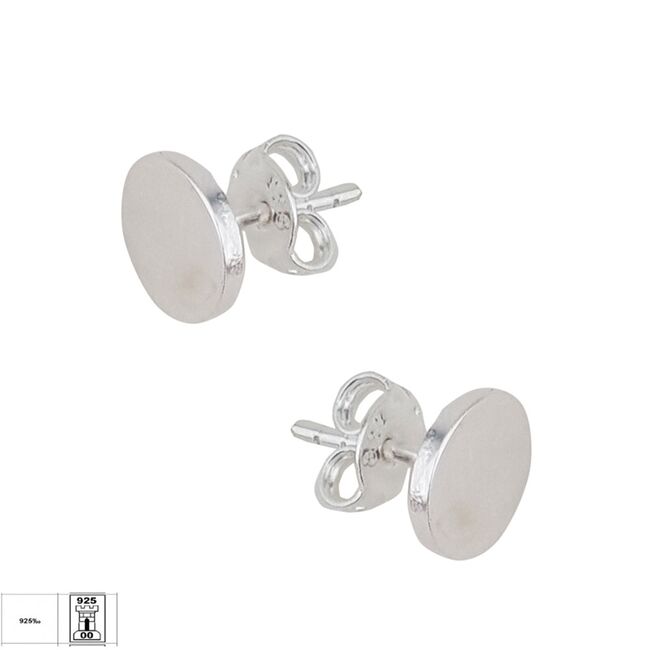 Cercei argint banut simplu Olyo