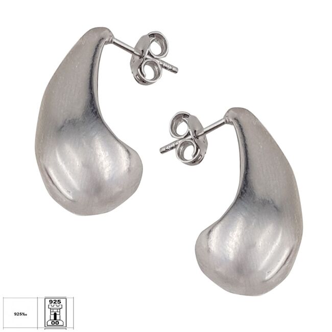 Cercei argint bombati Glow