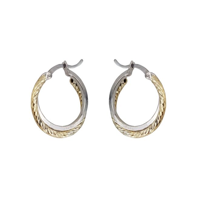 Cercei argint creola Duo