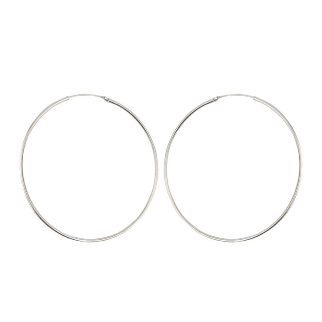 Cercei argint creole Tilly 6 cm