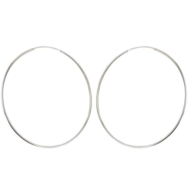 Cercei argint creole Tilly 7 cm